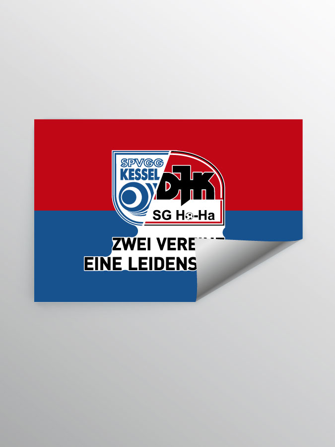 Aufkleber DIN A7 Logo