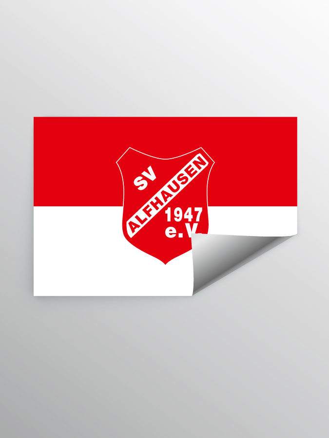 Aufkleber DIN A7 Logo