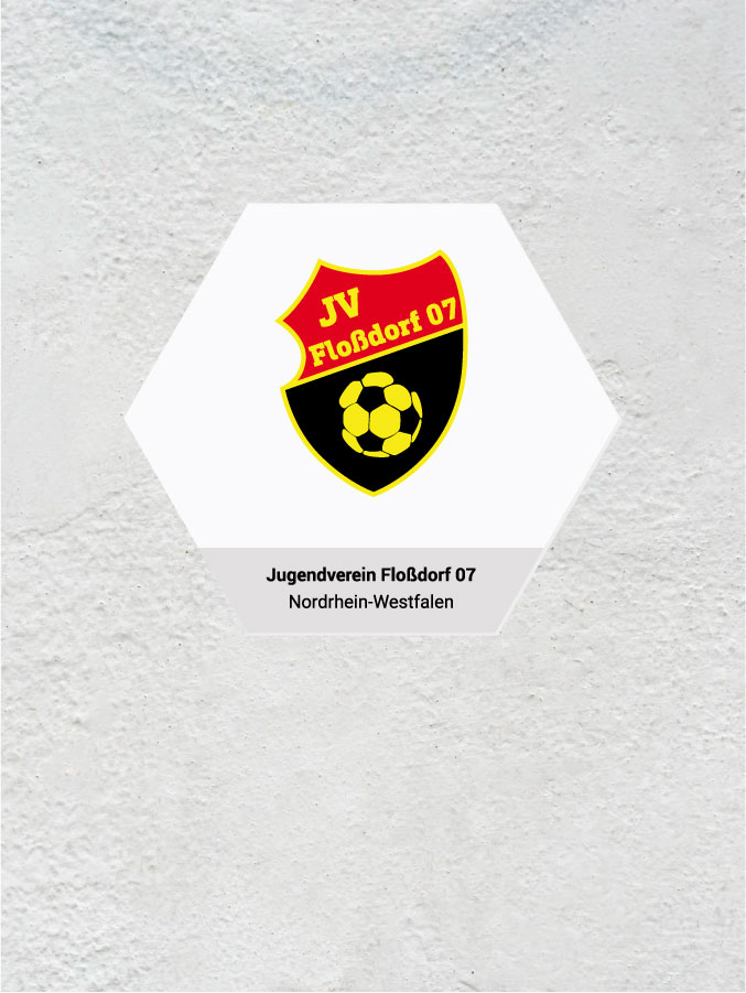 Wandkachel Hexagon mit Logo
