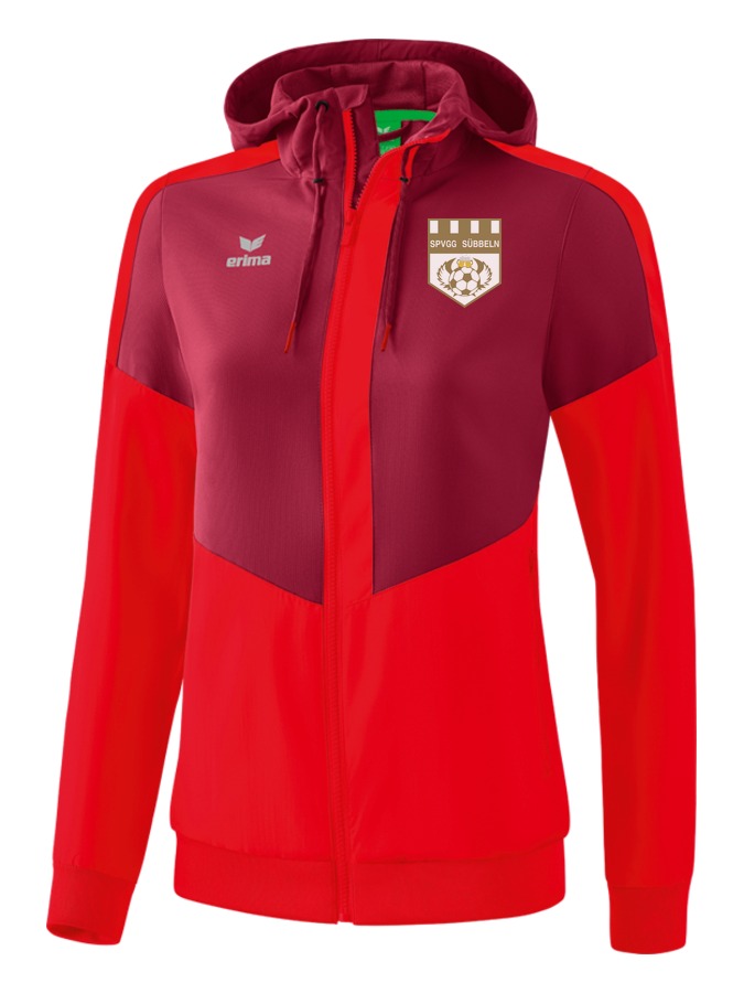 Erima Squad Tracktop Jacke mit Kapuze Damen