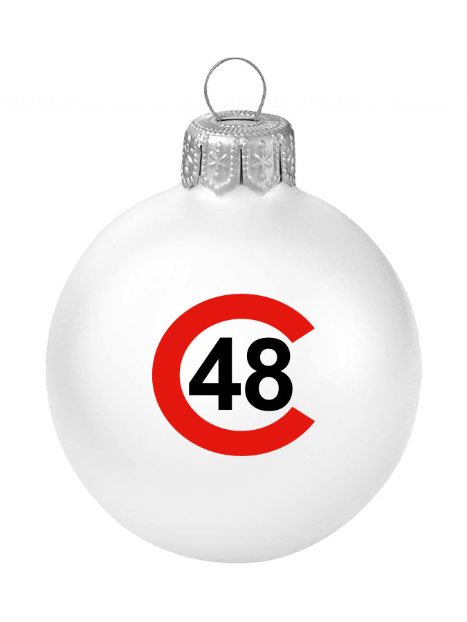 Weihnachtskugel Logo 8cm