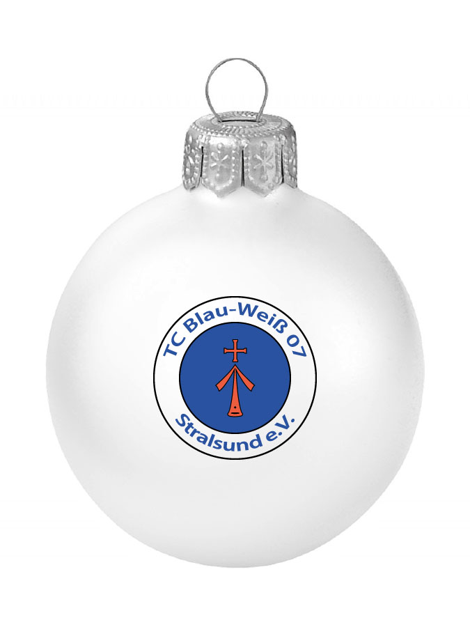 Weihnachtskugel Logo 8cm