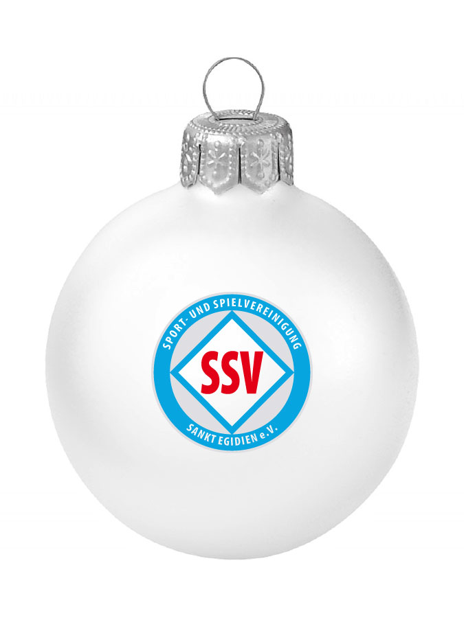 Weihnachtskugel Logo 8cm