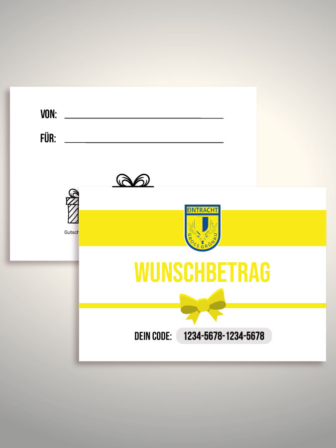 Geschenkgutschein per Versand (Weiß)