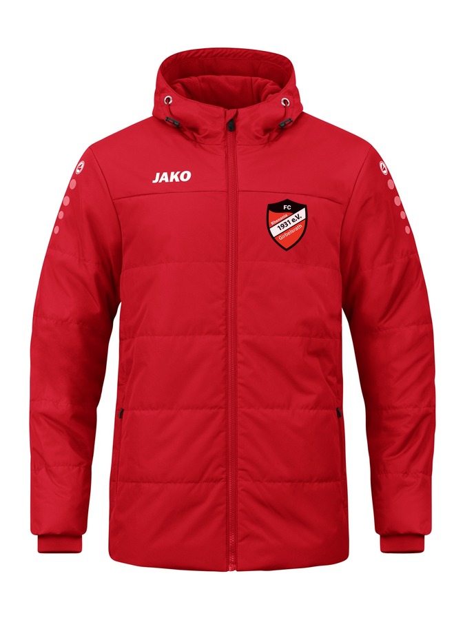 Jako Coachjacke Team mit Kapuze