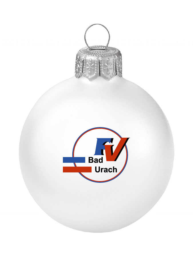Weihnachtskugel Logo 8cm