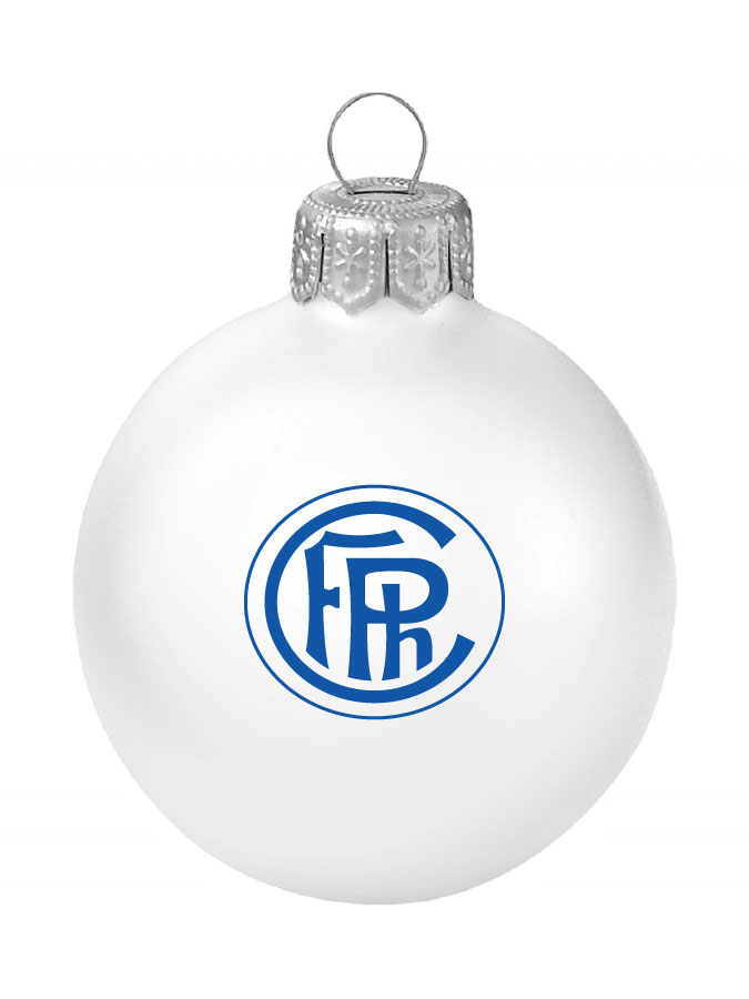 Weihnachtskugel Logo 8cm