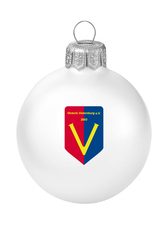 Weihnachtskugel Logo 8cm