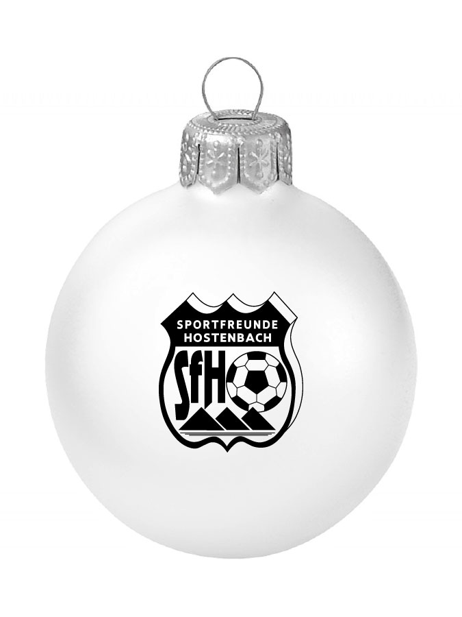 Weihnachtskugel Logo 8cm