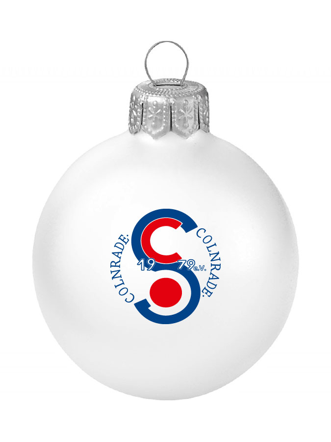 Weihnachtskugel Logo 8cm