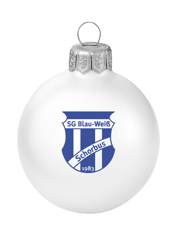 Weihnachtskugel Logo 8cm