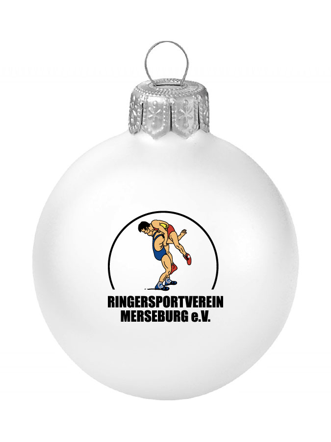 Weihnachtskugel Logo 8cm