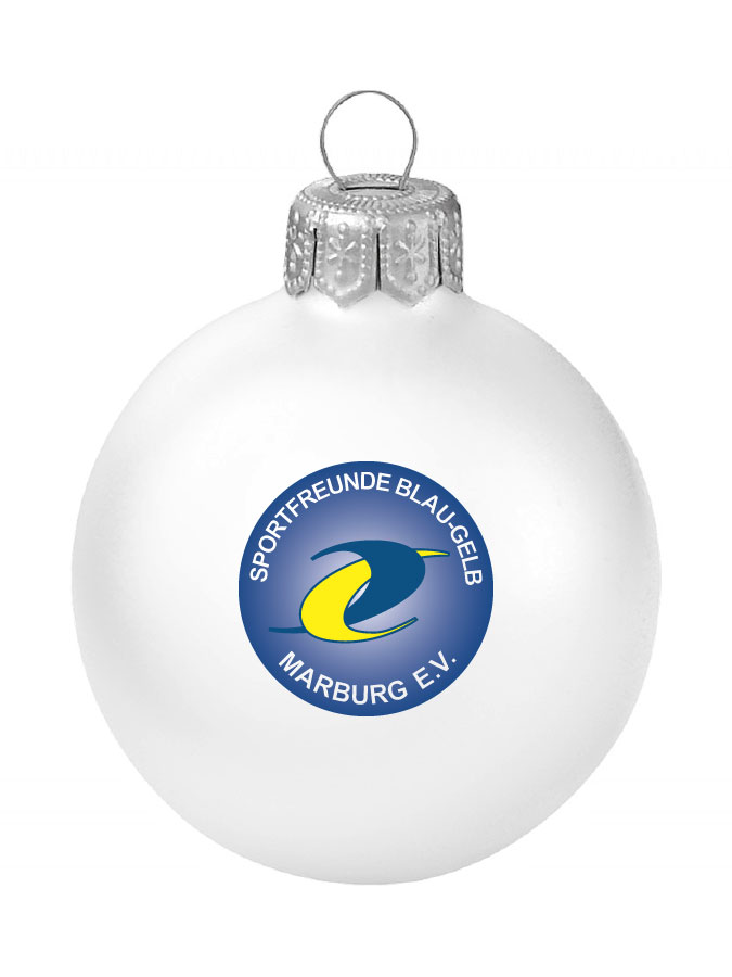 Weihnachtskugel Logo 8cm