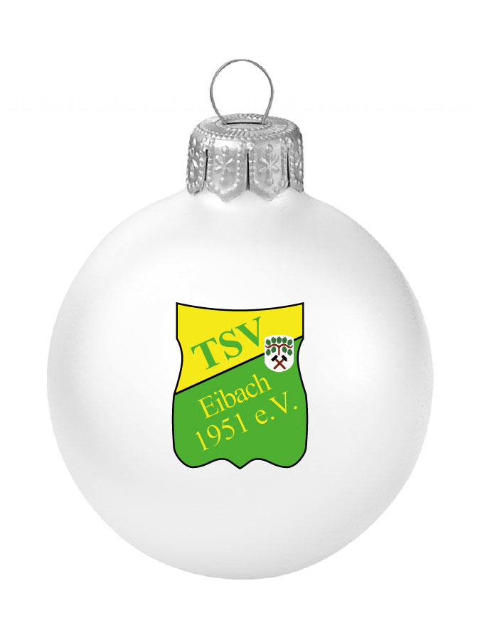 Weihnachtskugel Logo 8cm