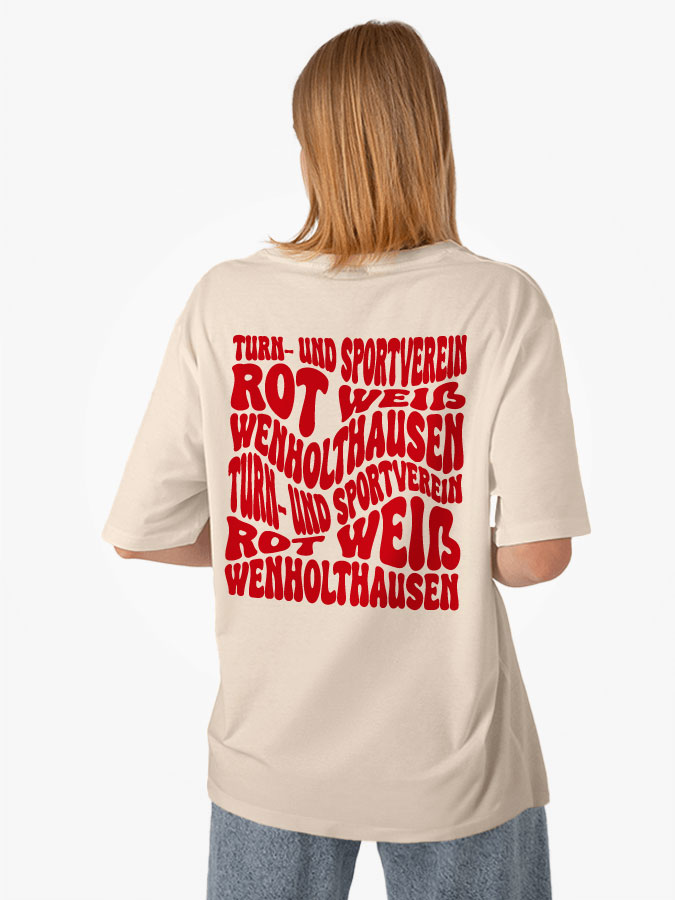 Oversized Shirt Wavy Damen