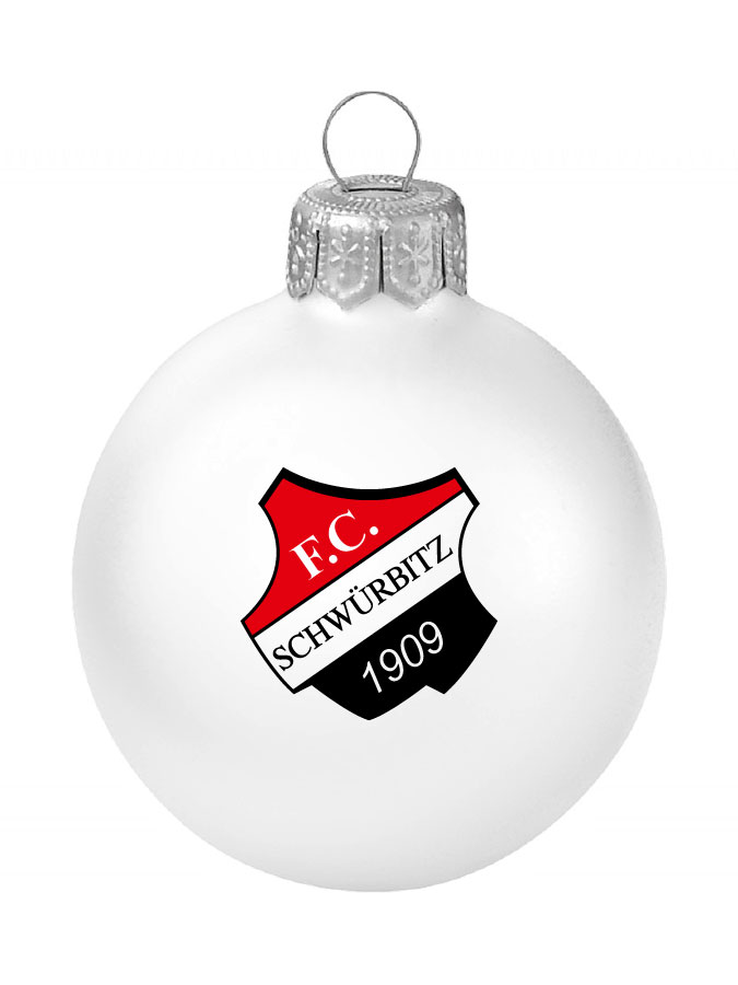 Weihnachtskugel Logo 8cm