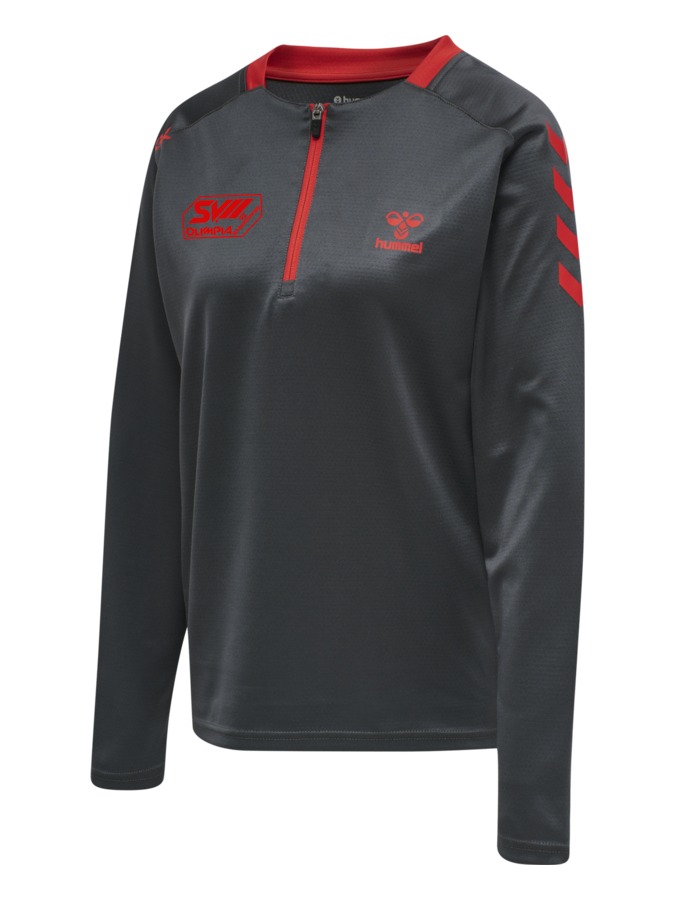 Hummel Action Poly Half Zip Sweat Damen