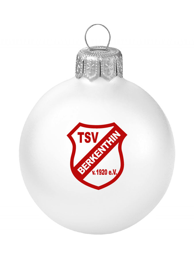Weihnachtskugel Logo 8cm