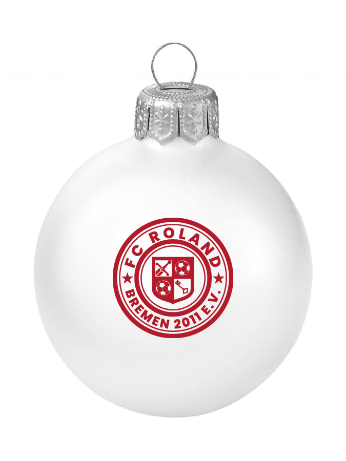 Weihnachtskugel Logo 8cm