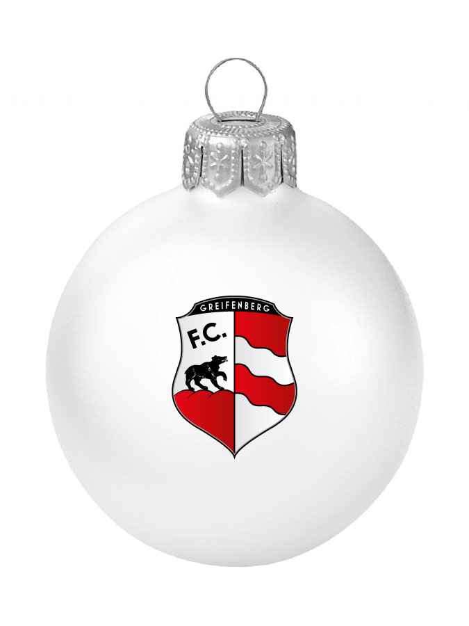 Weihnachtskugel Logo 8cm