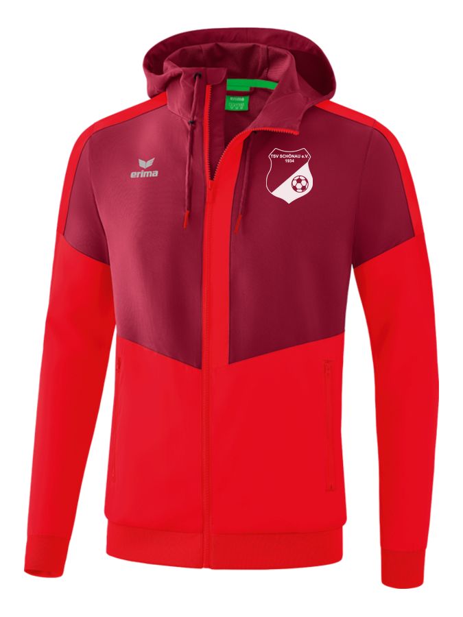 Erima Squad Tracktop Jacke mit Kapuze