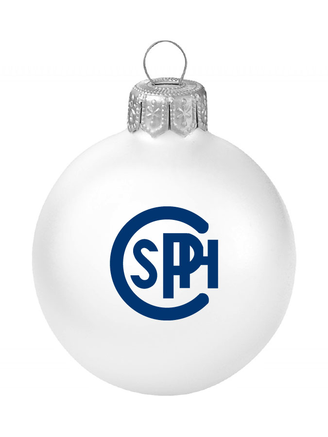 Weihnachtskugel Logo 8cm