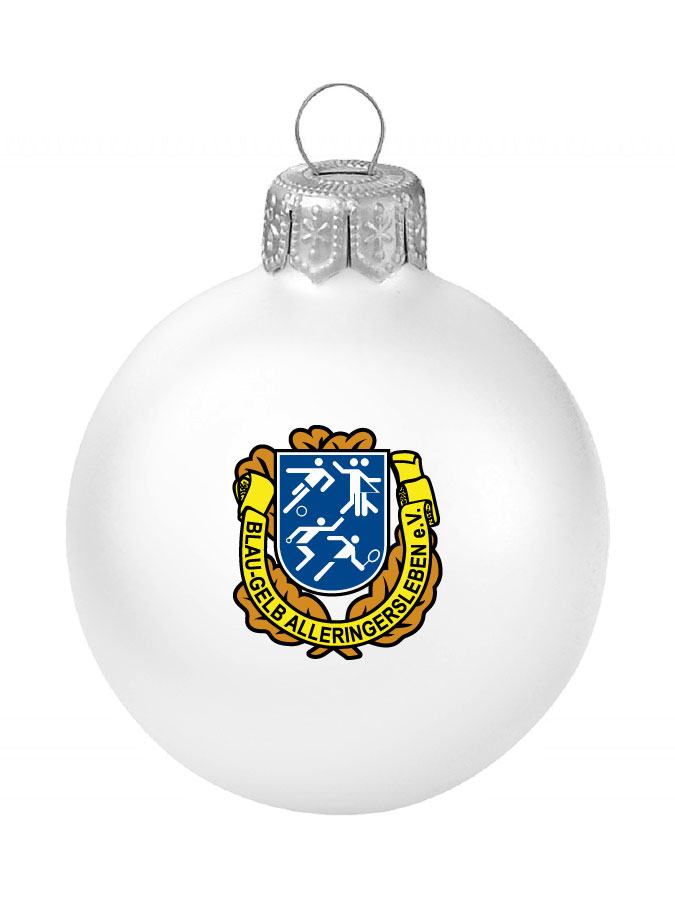 Weihnachtskugel Logo 8cm