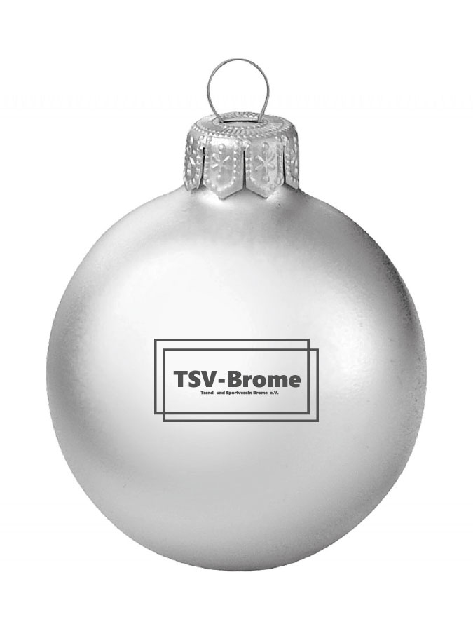 Weihnachtskugel Logo 8cm