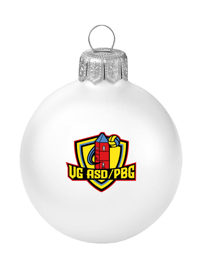 Weihnachtskugel Logo 8cm