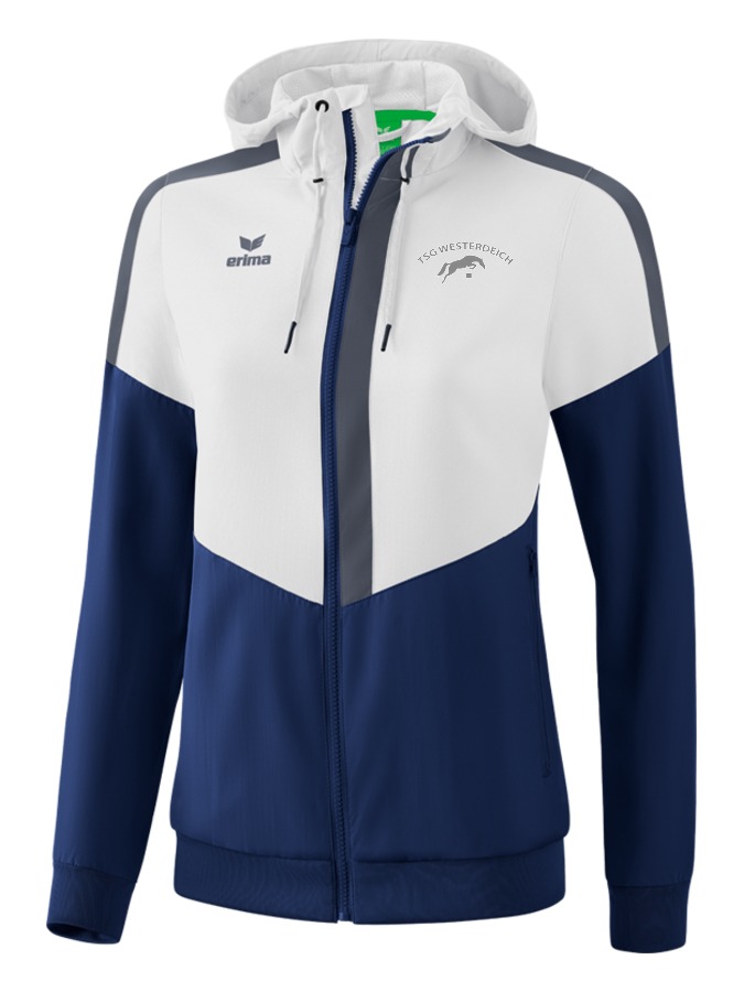 Erima Squad Tracktop Jacke mit Kapuze Damen