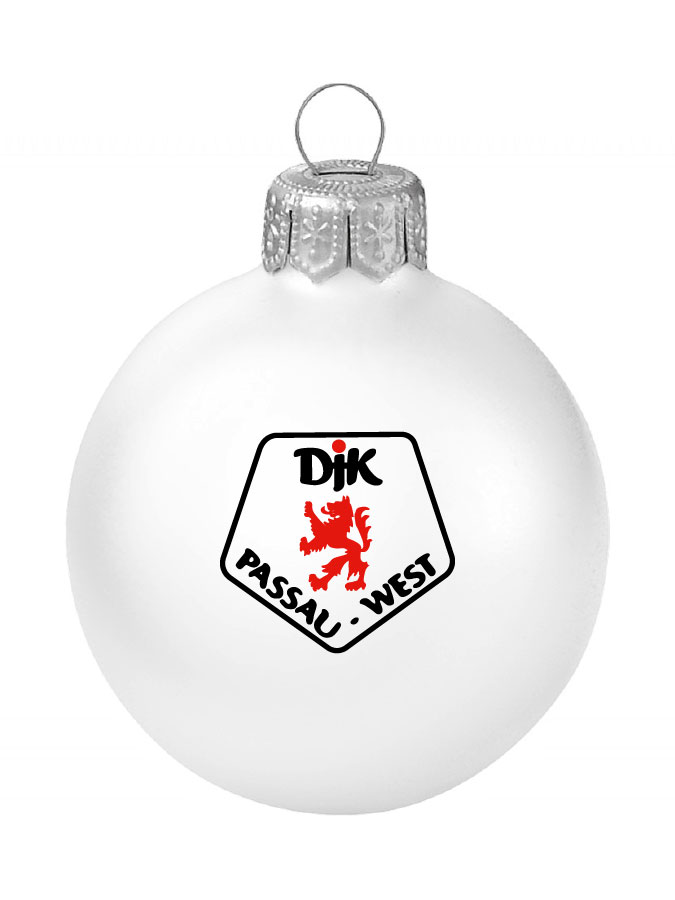 Weihnachtskugel Logo 8cm