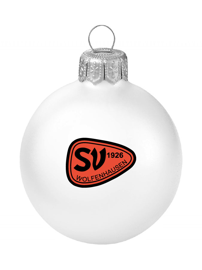 Weihnachtskugel Logo 8cm