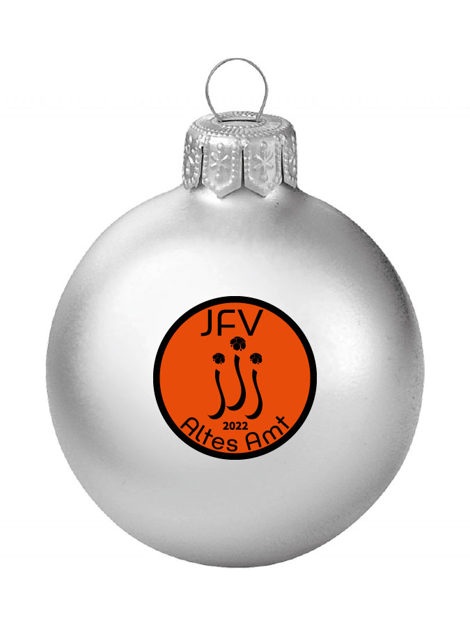 Weihnachtskugel Logo 8cm