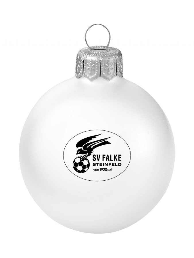Weihnachtskugel Logo 8cm