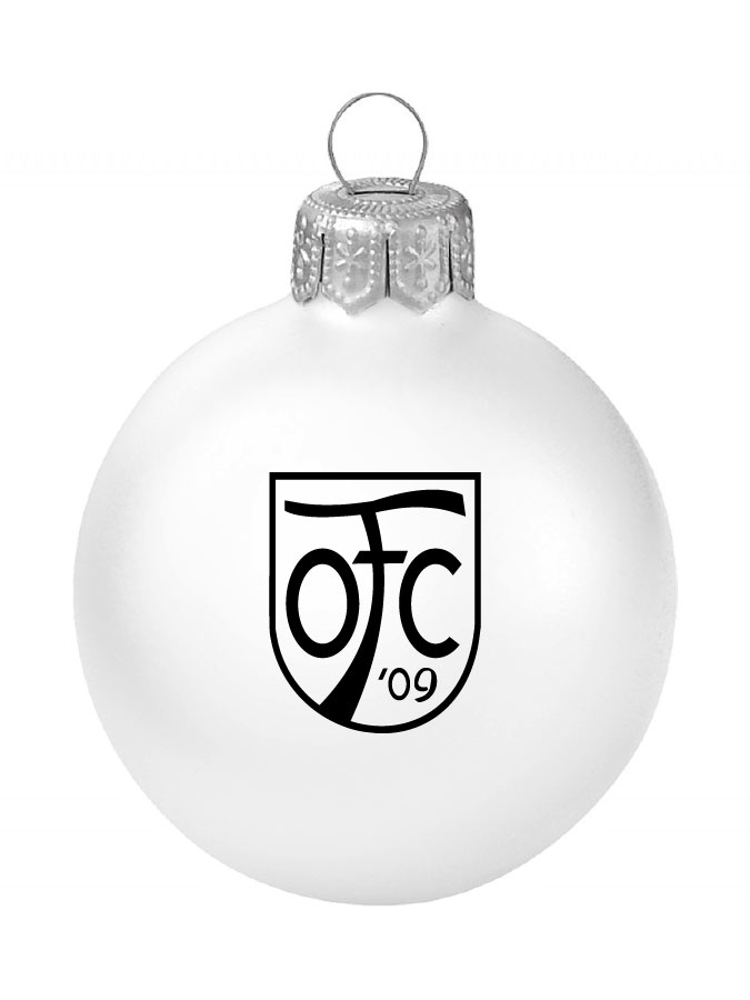 Weihnachtskugel Logo 8cm