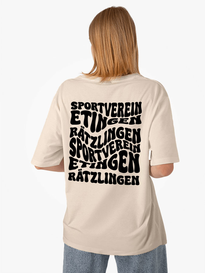 Oversized Shirt Wavy Damen