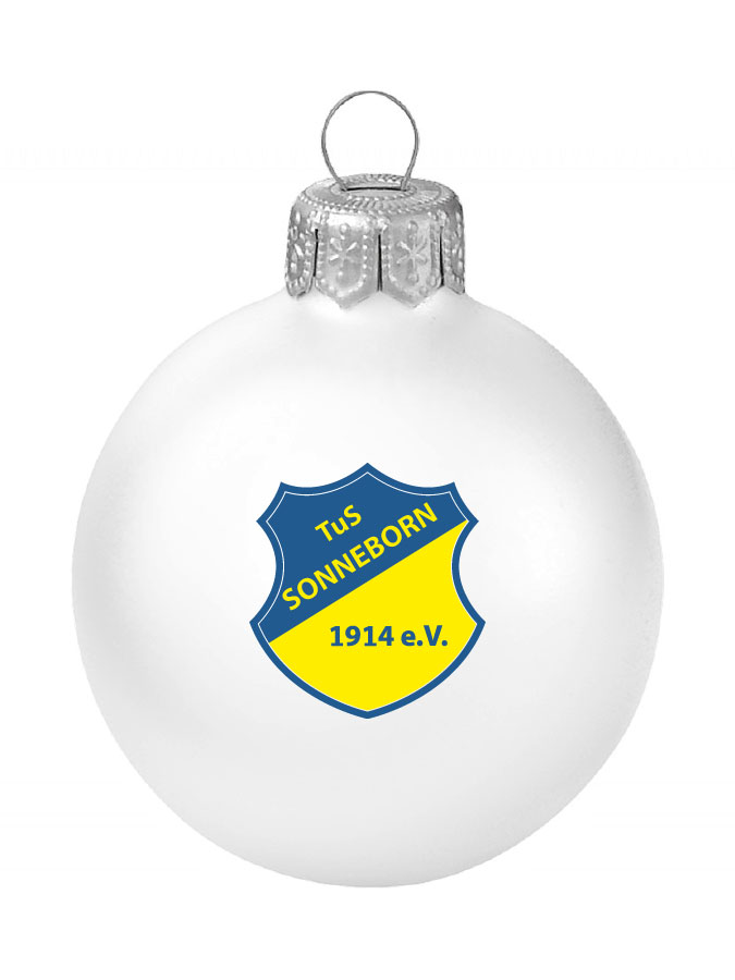 Weihnachtskugel Logo 8cm