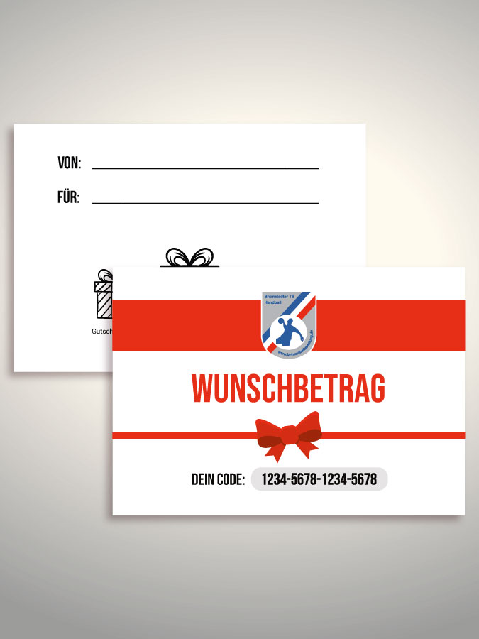 Geschenkgutschein per Versand (Weiß)