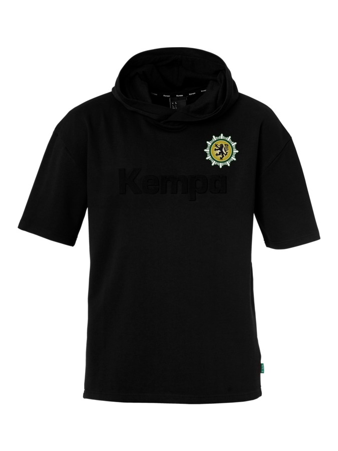 Kempa Kapuzen-T-Shirt Black & White