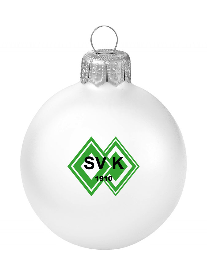 Weihnachtskugel Logo 8cm
