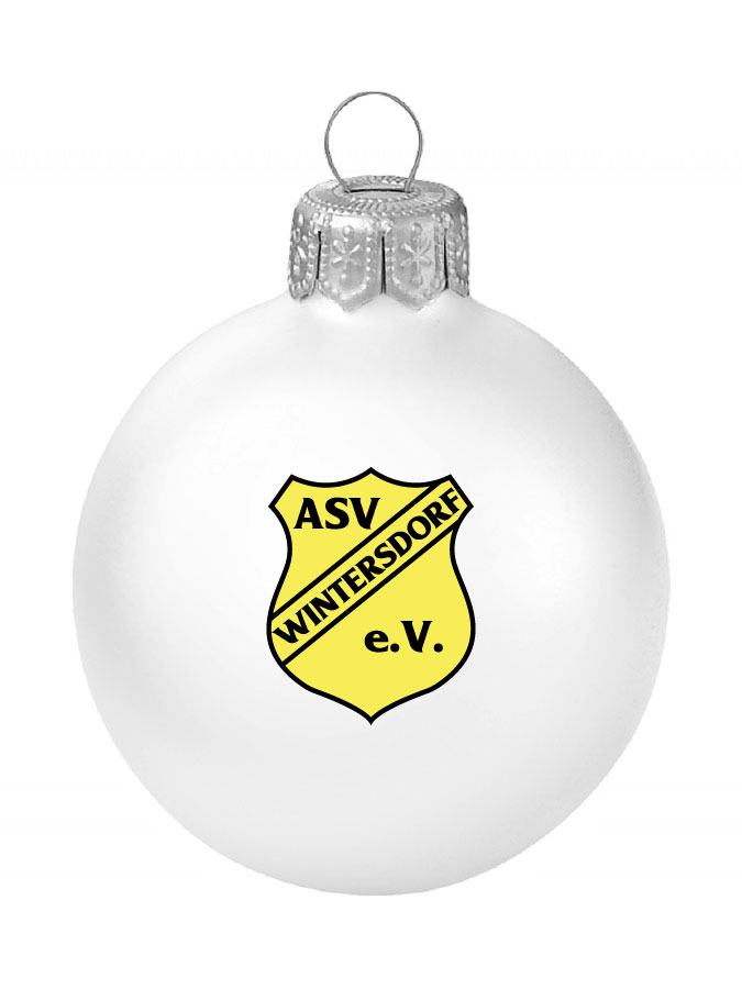 Weihnachtskugel Logo 8cm