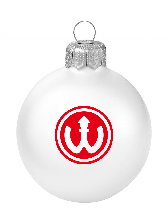 Weihnachtskugel Logo 8cm