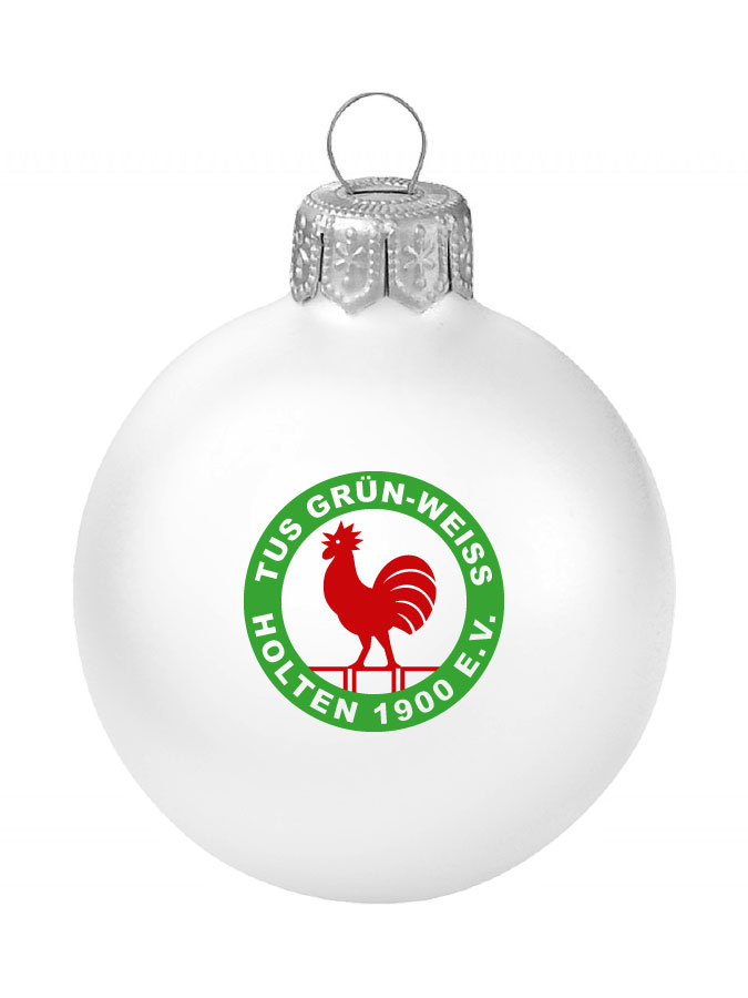 Weihnachtskugel Logo 8cm