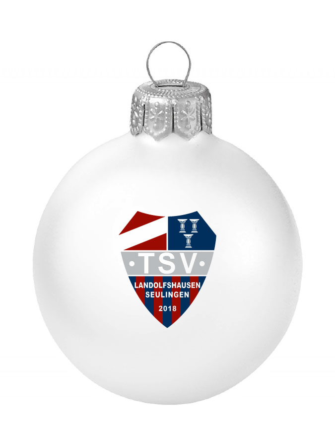 Weihnachtskugel Logo 8cm