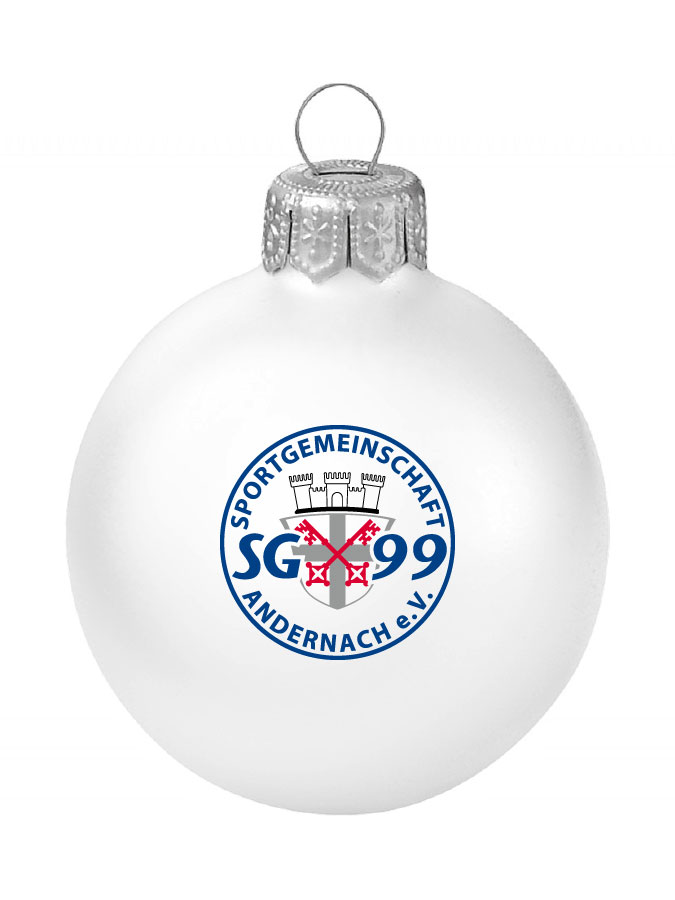 Weihnachtskugel Logo 8cm