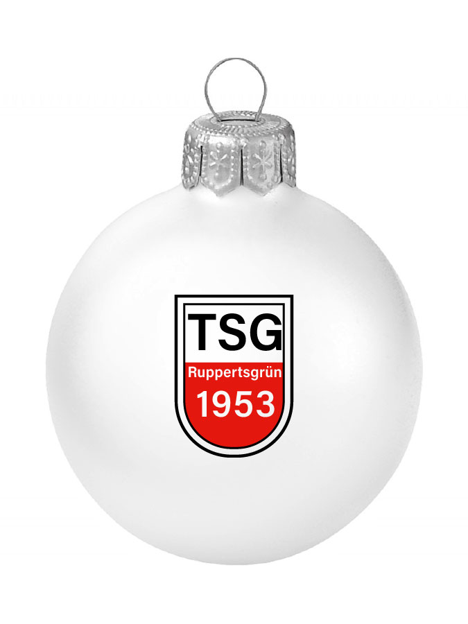 Weihnachtskugel Logo 8cm