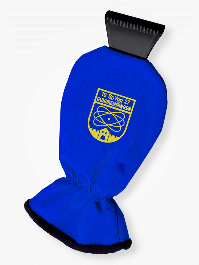 Eiskratzer mit Handschuh