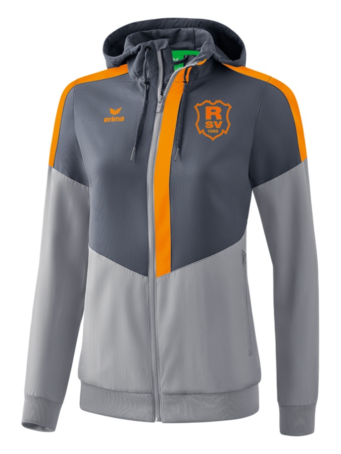 Erima Squad Tracktop Jacke mit Kapuze Damen