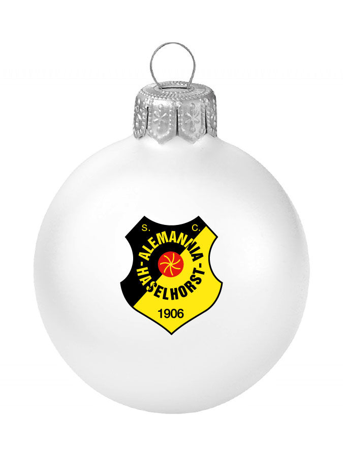 Weihnachtskugel Logo 8cm