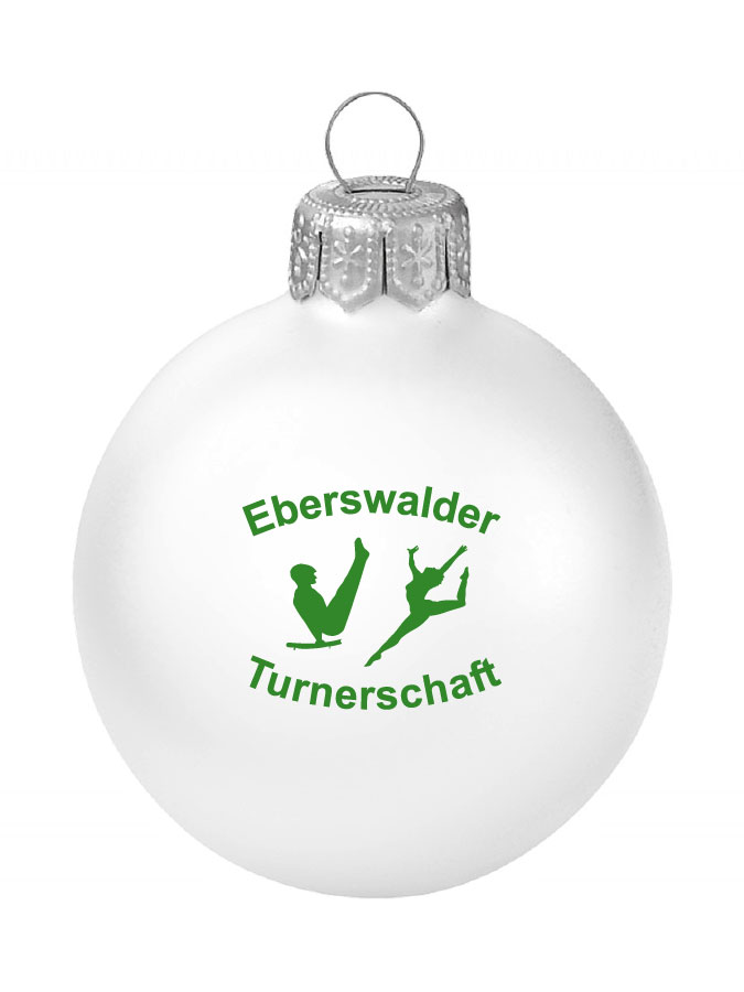 Weihnachtskugel Logo 8cm
